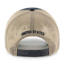 Load image into Gallery viewer, 47 Brand Clean Up USA Flag OHT Mesh Dad Hat - Navy
