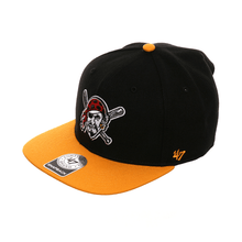 Load image into Gallery viewer, 47 Brand Pittsburgh Pirates  Alternate Snapback Hat - 2T Black, Yellow
