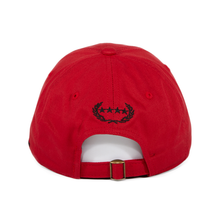 Load image into Gallery viewer, Field Grade No F*cks Given Adjustable Dad Hat - Red, Black
